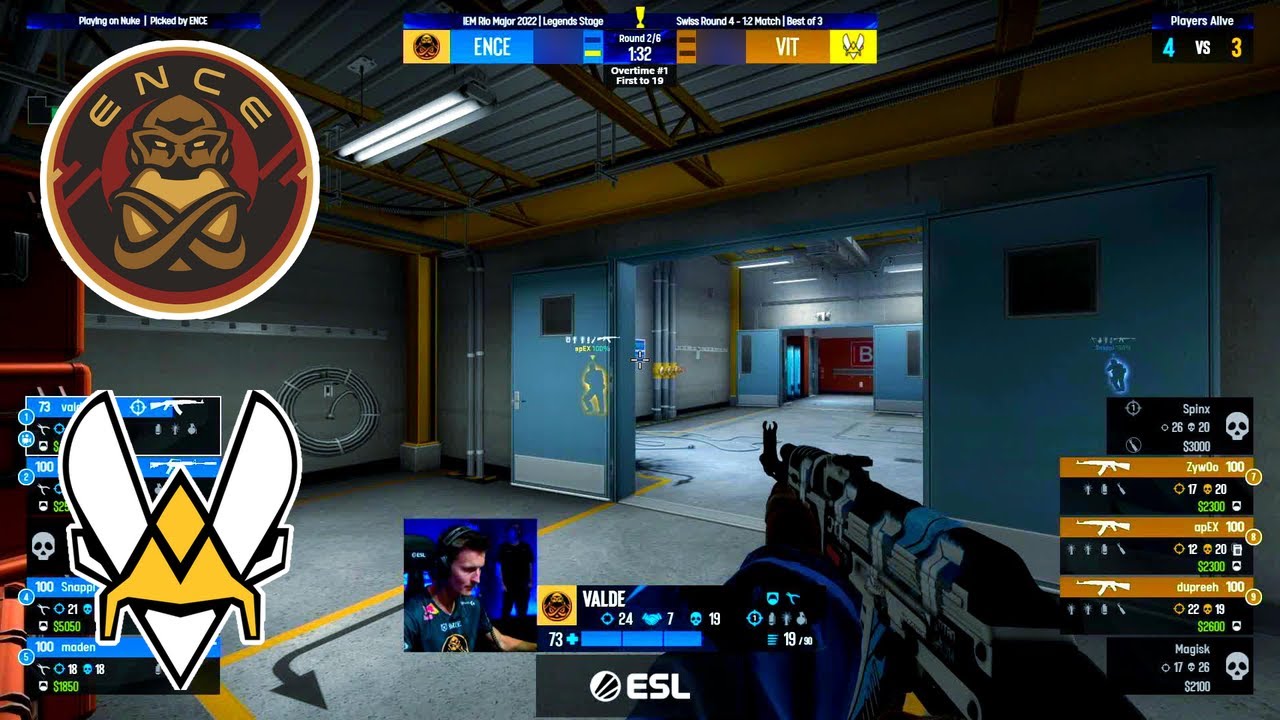 ENCE vs Vitality | Highlights | IEM Rio Major 2022 - Legends Stage