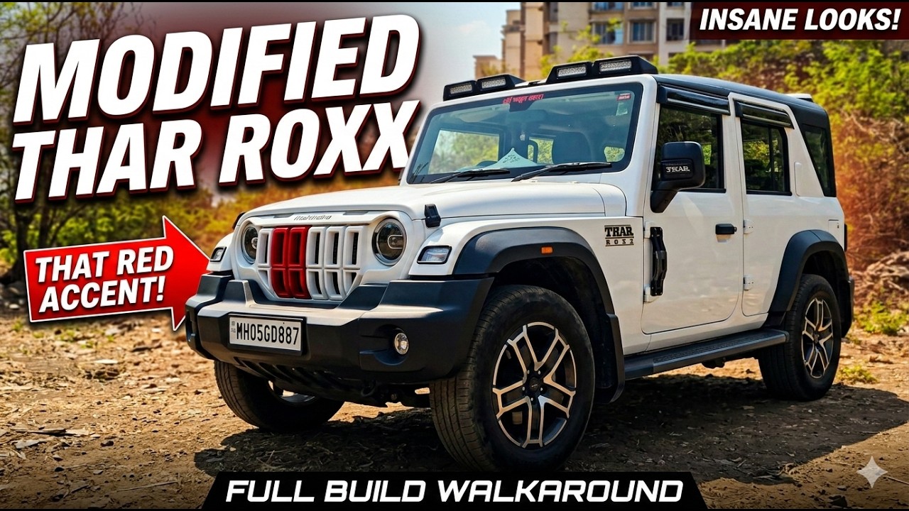 Mahindra Thar Roxx Modified 🔥 Insane Custom Build You Must See!#thar #automobile #modified #viral