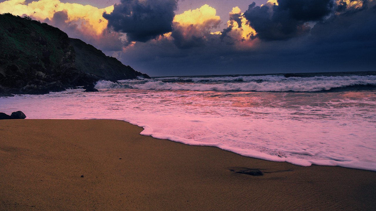Deep Sleep Tonight: Peaceful Sunset with Ocean Waves for Stress Relief & Full Night Relaxation