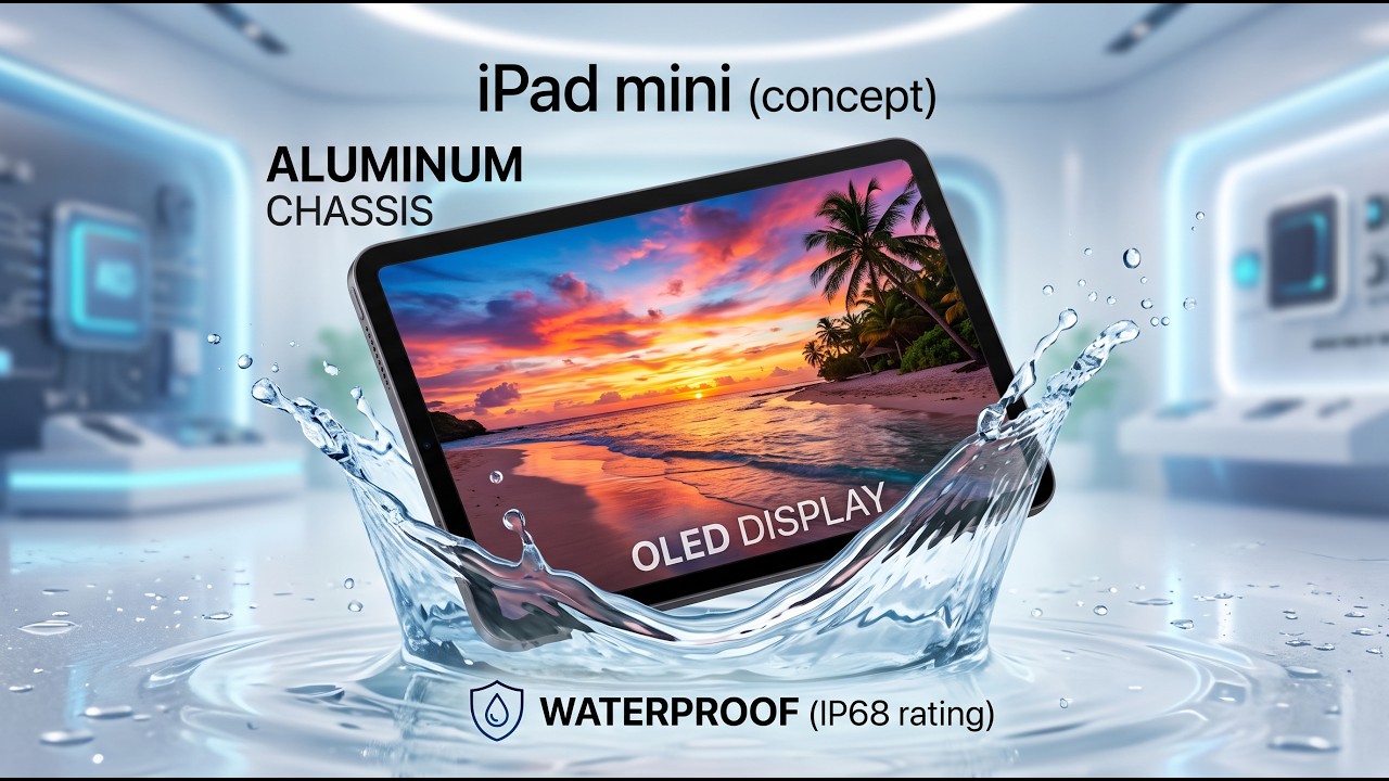 iPad Mini 8 could feature OLED display and be water proof !!