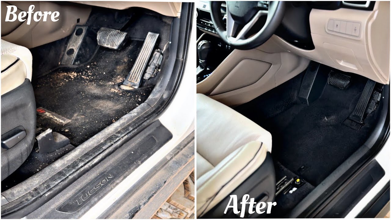 Deep detailing of extremely dirty hyundai tucson || Part 1 || Interior detailing