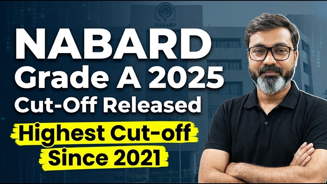 NABARD Grade A 2025 Cutoff Released I NABARD Grade A 2025 Cutoff I Manish Sir