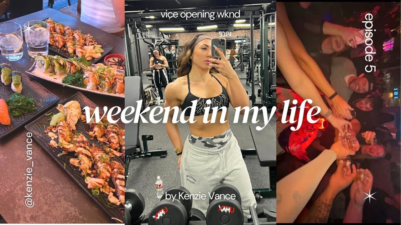 weekend in my life vlog ♡ vice gym opening in Houston