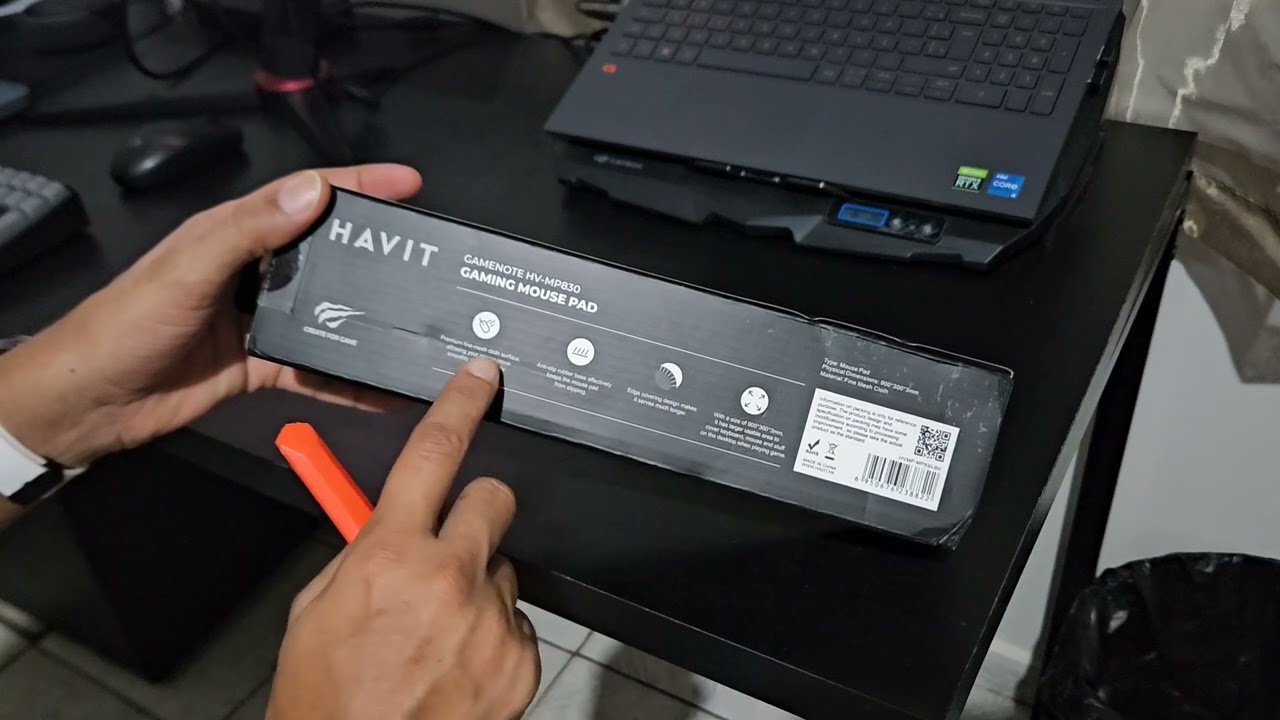 Mouse Pad Professional Gaming, Havit, HV-MP830, 30x90 cm - Unboxing