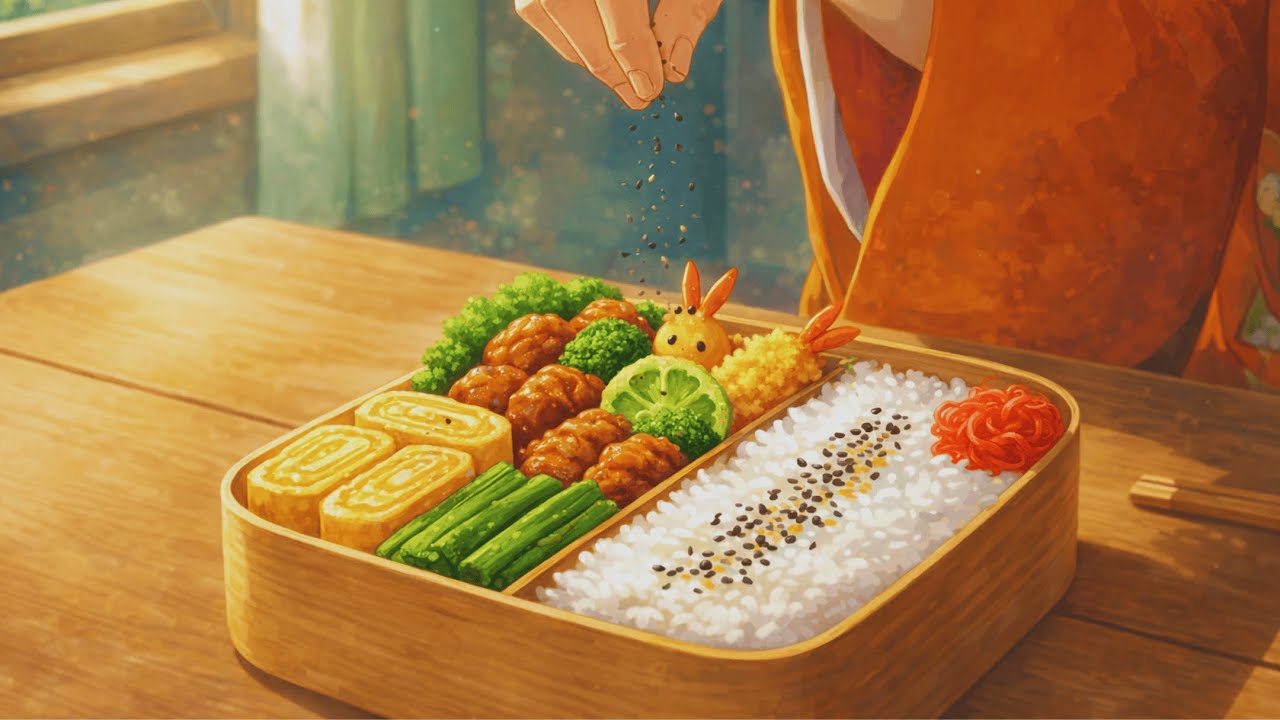 Making a Real Anime Bento in a Forest Cottage | Ghibli ASMR