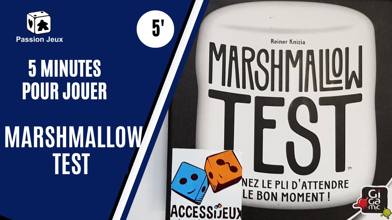 5 minutes pour jouer à Marshmallow Test ! - Règles accessibles avec sous titres