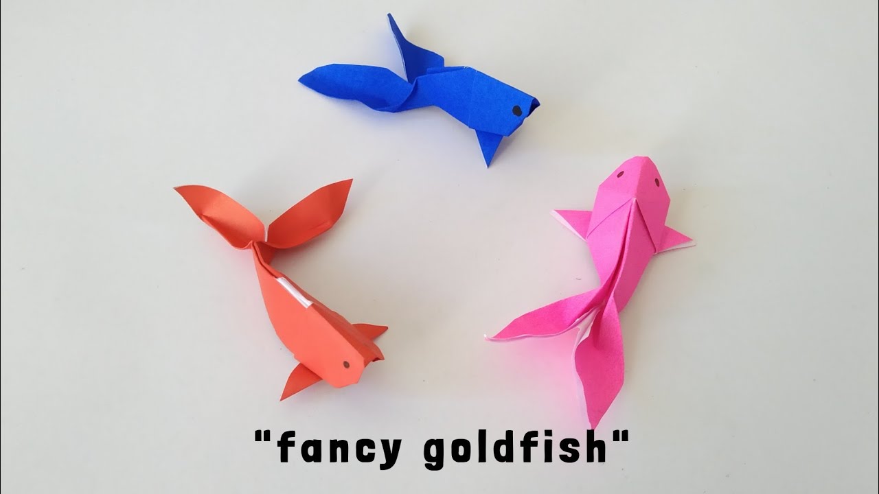 how to make origami #goldfish , easy step by step