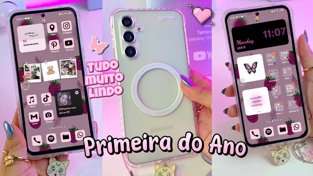 🎀PRIMEIRA PERSONALIZAÇÃO DE 2025 + refresh: Samsung A54
