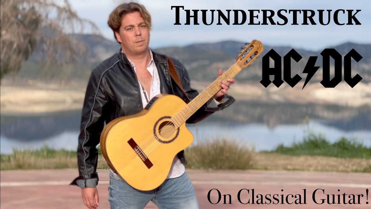 AC/DC - Thunderstruck | Acoustic Fingerstyle Guitar Cover - Classical Solo Guitar