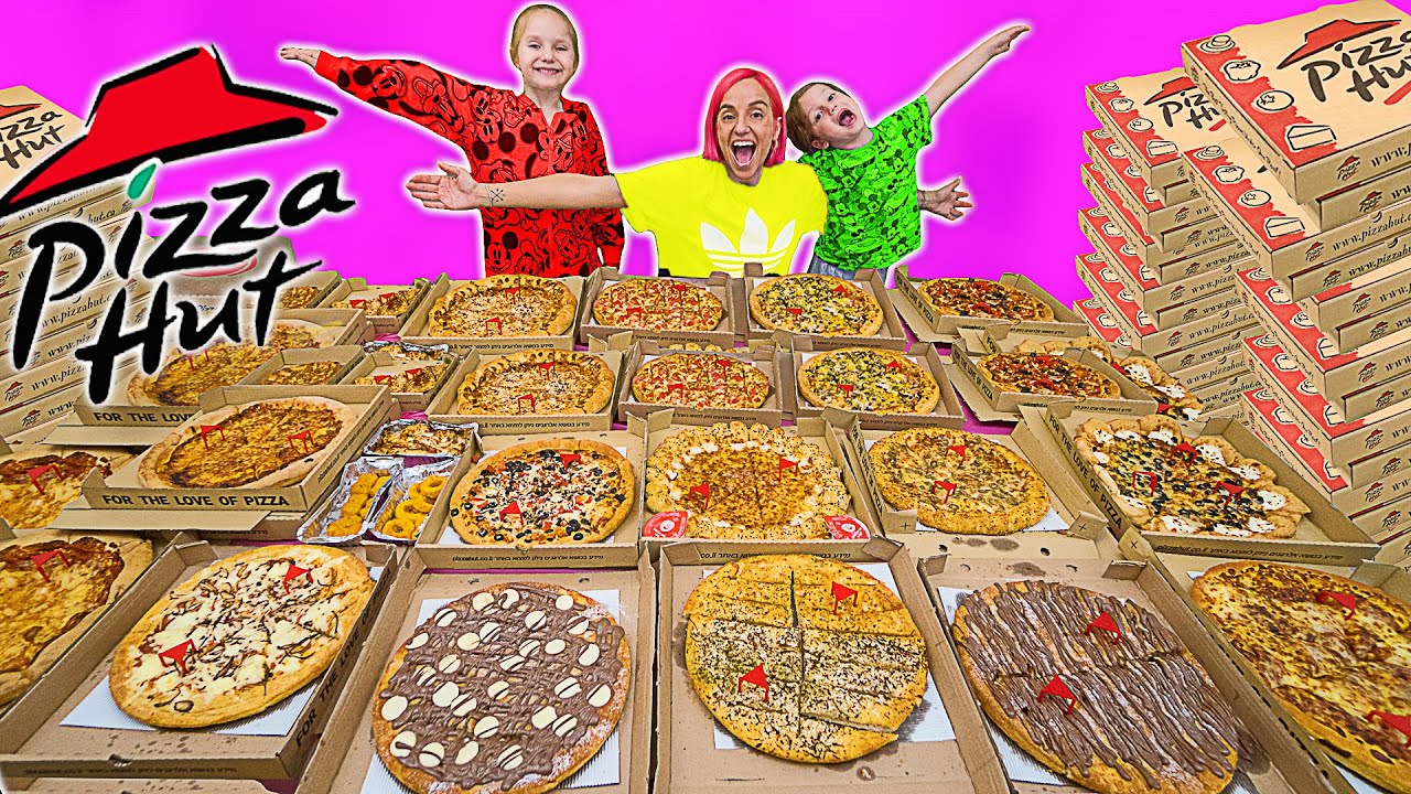 הזמנו את כל התפריט של פיצה האט! 🍕😱 הכי משוגע שלנו