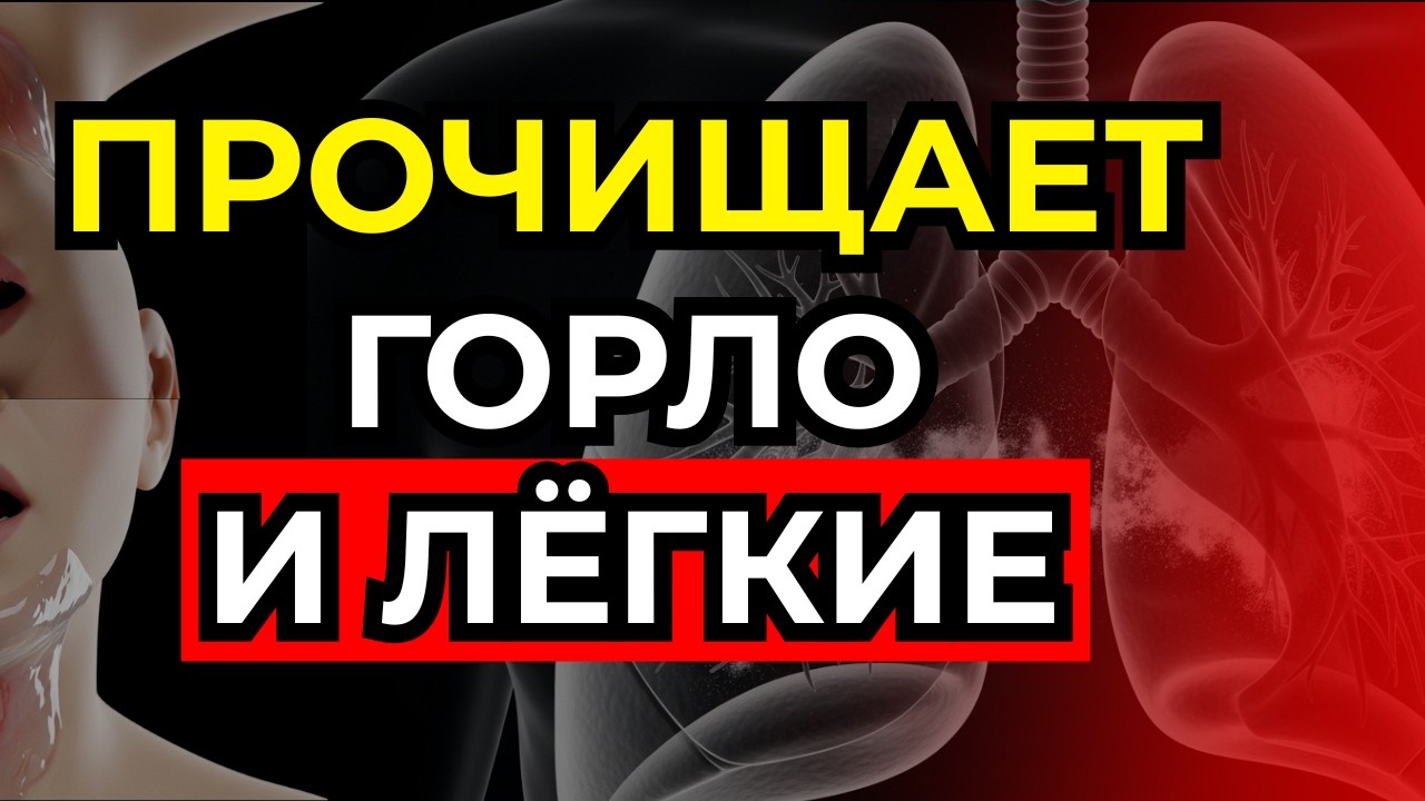 Простой натуральный рецепт для очищения горла и лёгких