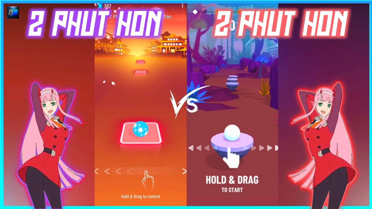 Phao - 2 Phut Hon (KAIZ Remix) | Tiles Hop Vs Hop Ball 3D Endless Mode | BeastSentry