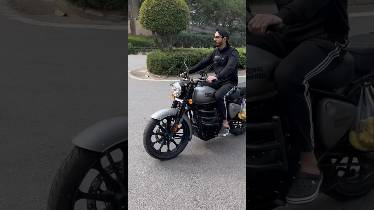 Classic 350 gun metal grey ✅ driving #viral #bike #bullet350 #royalenfield #classic350 #gunmetalgrey