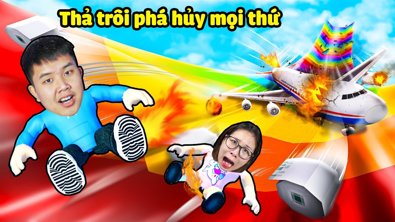Thả trôi mọi thứ trong máng để phá hủy !? bqThanh & Ốc Ai Có Đồ Xịn Hơn ?