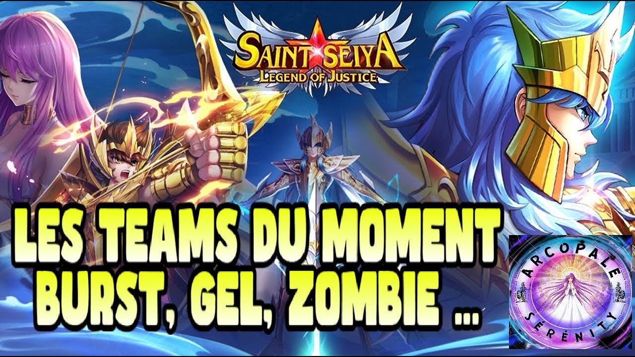 Saint Seiya Legend of justice: Tutoriel : les teams du moment