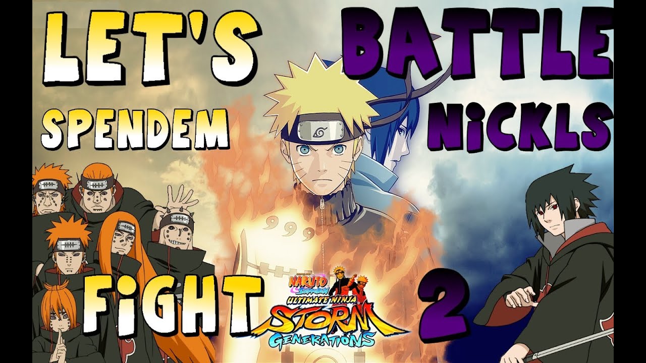 Let's Battle Naruto Shippuuden Ultimate Ninja Storm Generation Fight 2 ( Spendem vs SpaceLetsPlay)