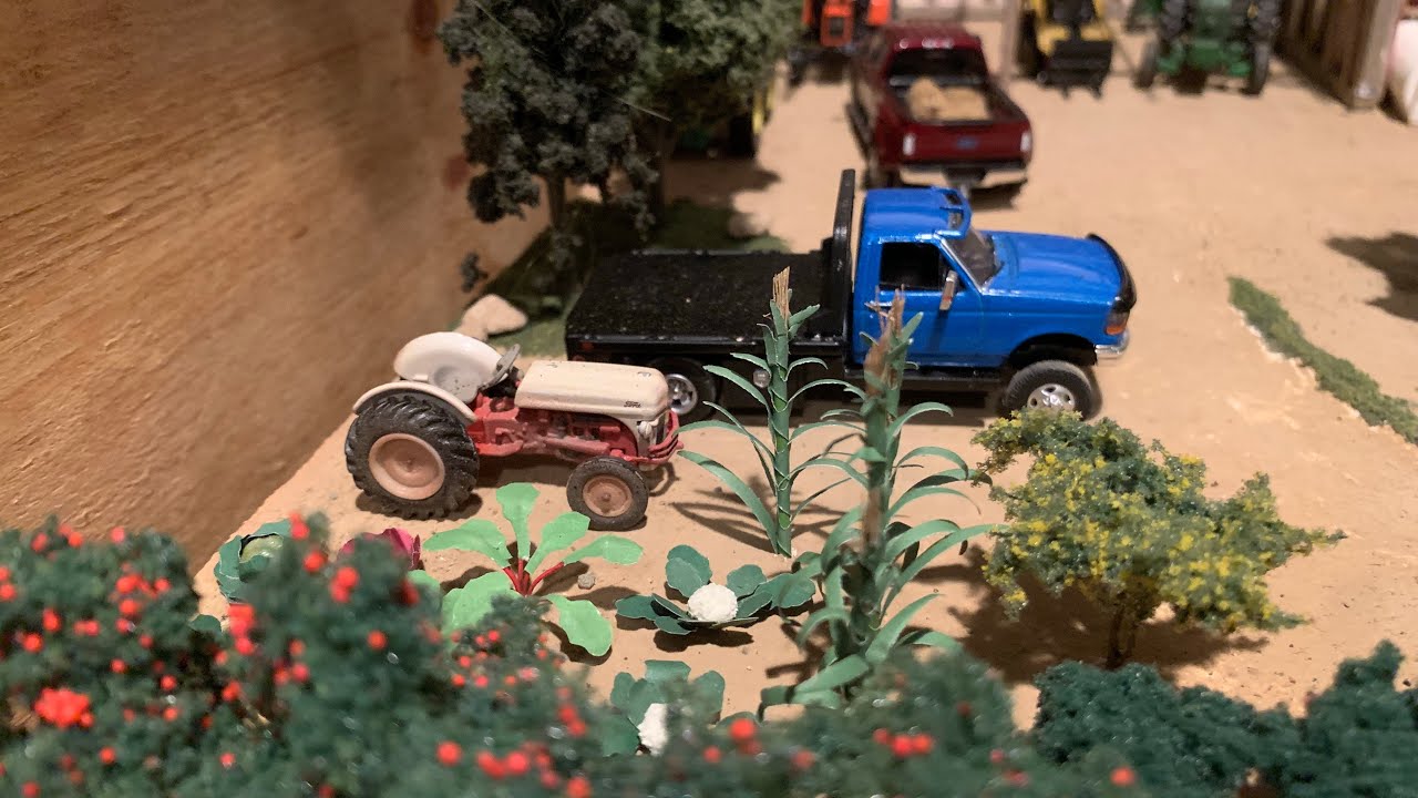 1:64 farm and junk yard diorama