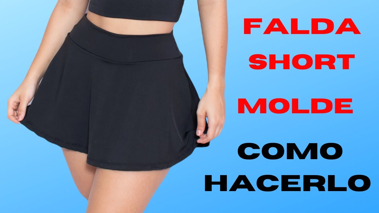 COMO HACER UNA FALDA SHORT...  MOLDE FACIL DE HACER