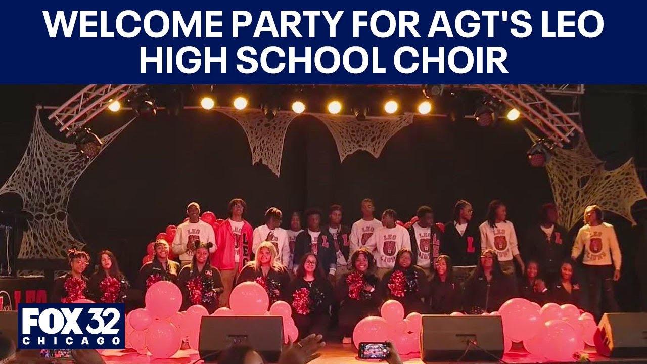 Welcome party for AGT's Leo High School Choir