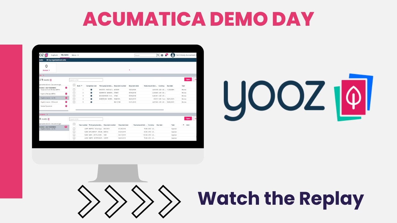 Yooz + Acumatica | Intelligent AP Automation Demo