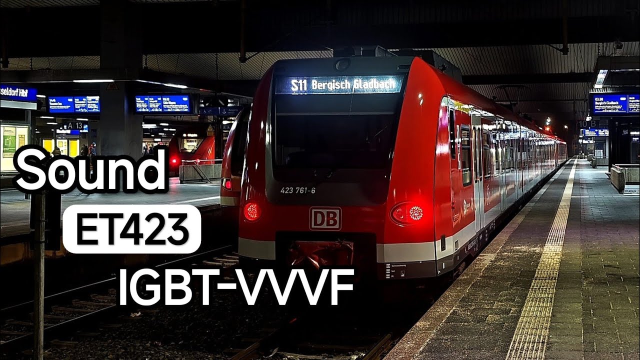 [Sound] ET 423 IGBT-Inverter | ADtranz/Alstom | DB Regio AG NRW Köln 