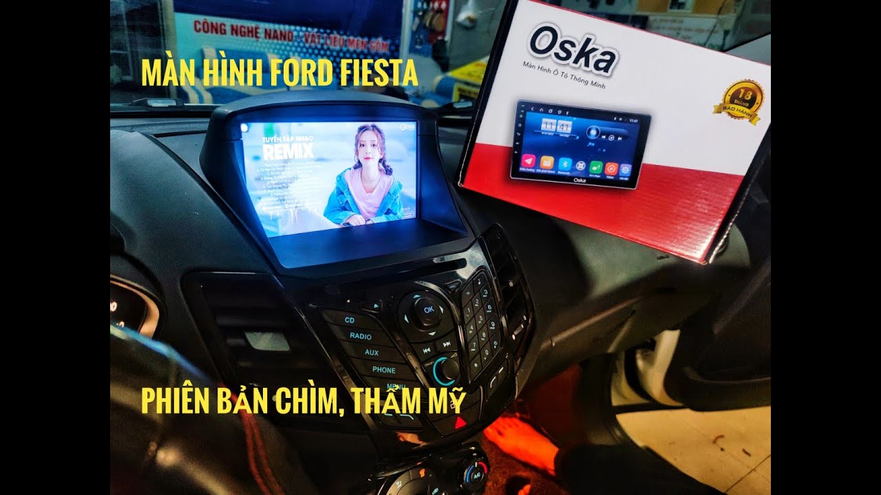 Màn Hình Android Xe Ford Fiesta 2011-2017 . Gọn Gàng , Thẩm Mỹ .