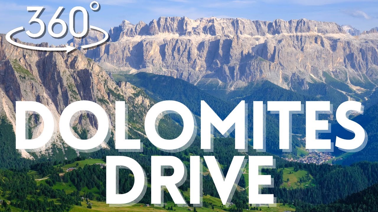 Dolomites 360&deg; Road Trip | 8K VR Drive: Val Gardena to Passo Pordoi, Bolzano to Trento