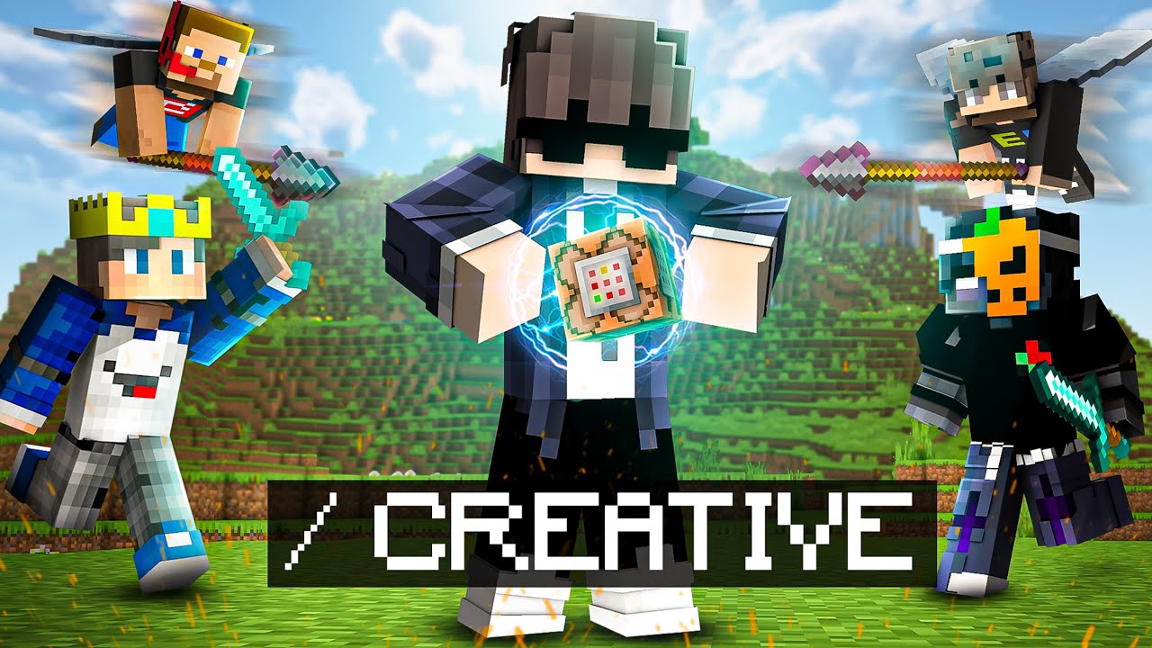 I Became IMMORTAL by Using CREATIVE MODE In This Minecraft SMP..!