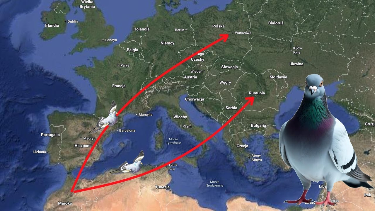 Szok!!! 3400 km Gołębie polecą z Afryki. Ten lot przejdzie do historii.