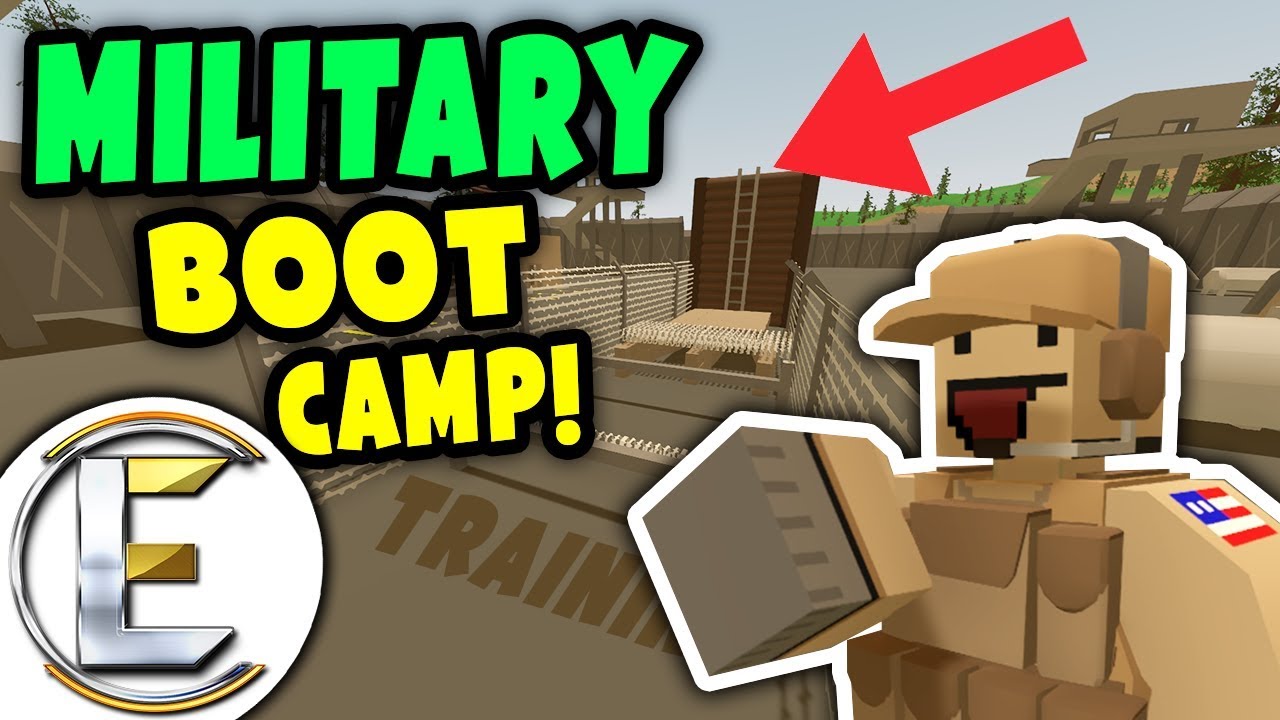 Unturned MILITARY BOOT CAMP RP | HARDEST Obstacle course training up recruits (ARMY Roleplay)