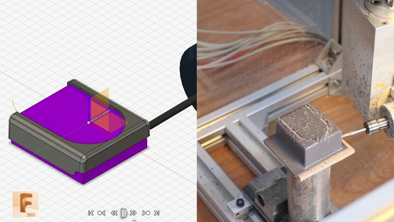 Fusion360 5-axis simultaneous (Multi-Axis) - Plastic parts trimming on 5axismaker 5xm400