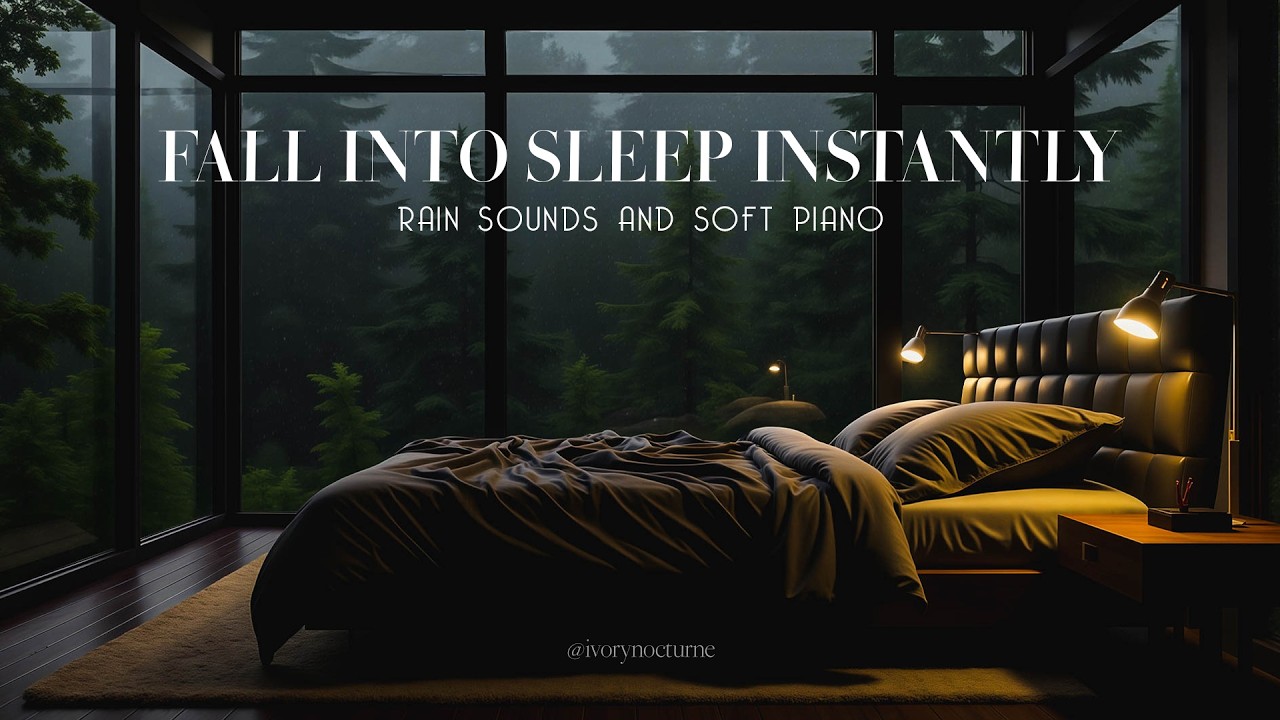 Peaceful Piano and Calming Rain Sounds 🎶 Relaxing Music to Relieve Stress, Fast and Deep Sleep