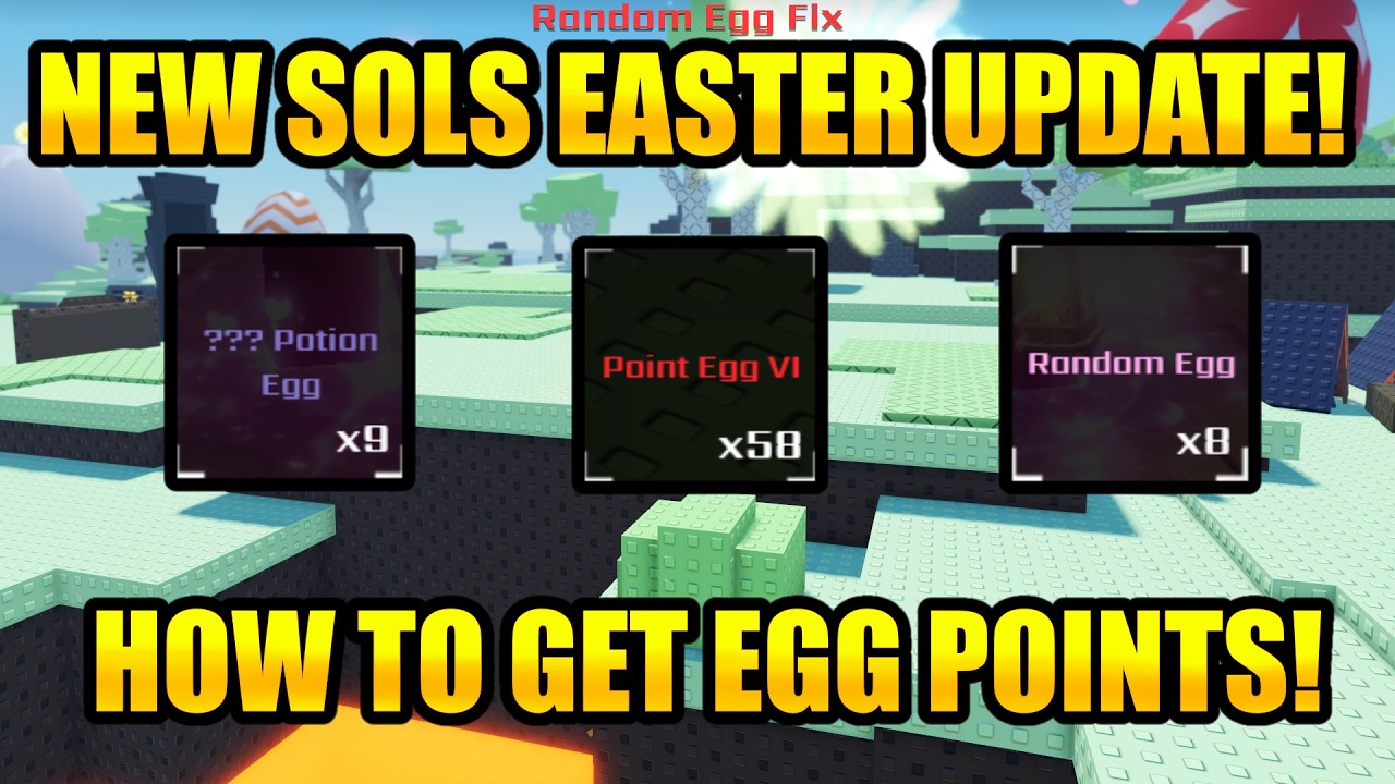 Объяснение нового пасхального события Sol's RNG! Как получить очки за яйца?