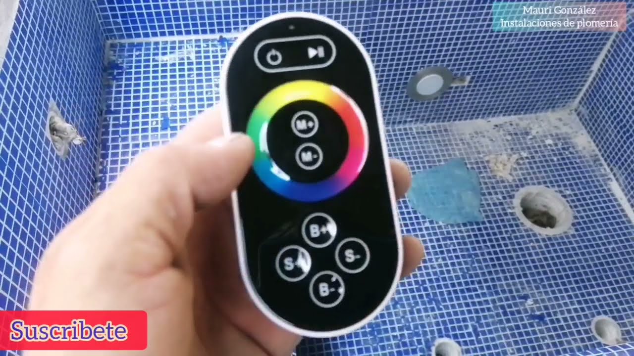 Instalación de lámparas a colores rgb en alberca y jacuzzi //paso a paso