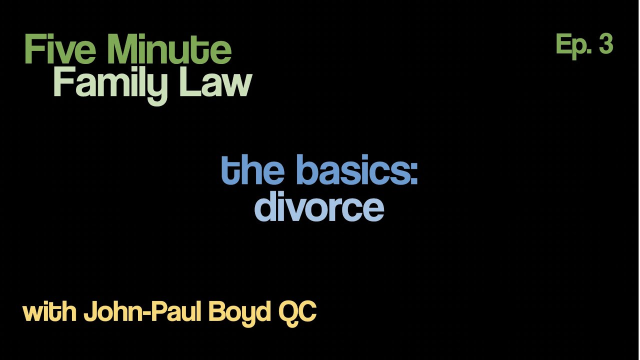FMFL03 - The Basics: Divorce