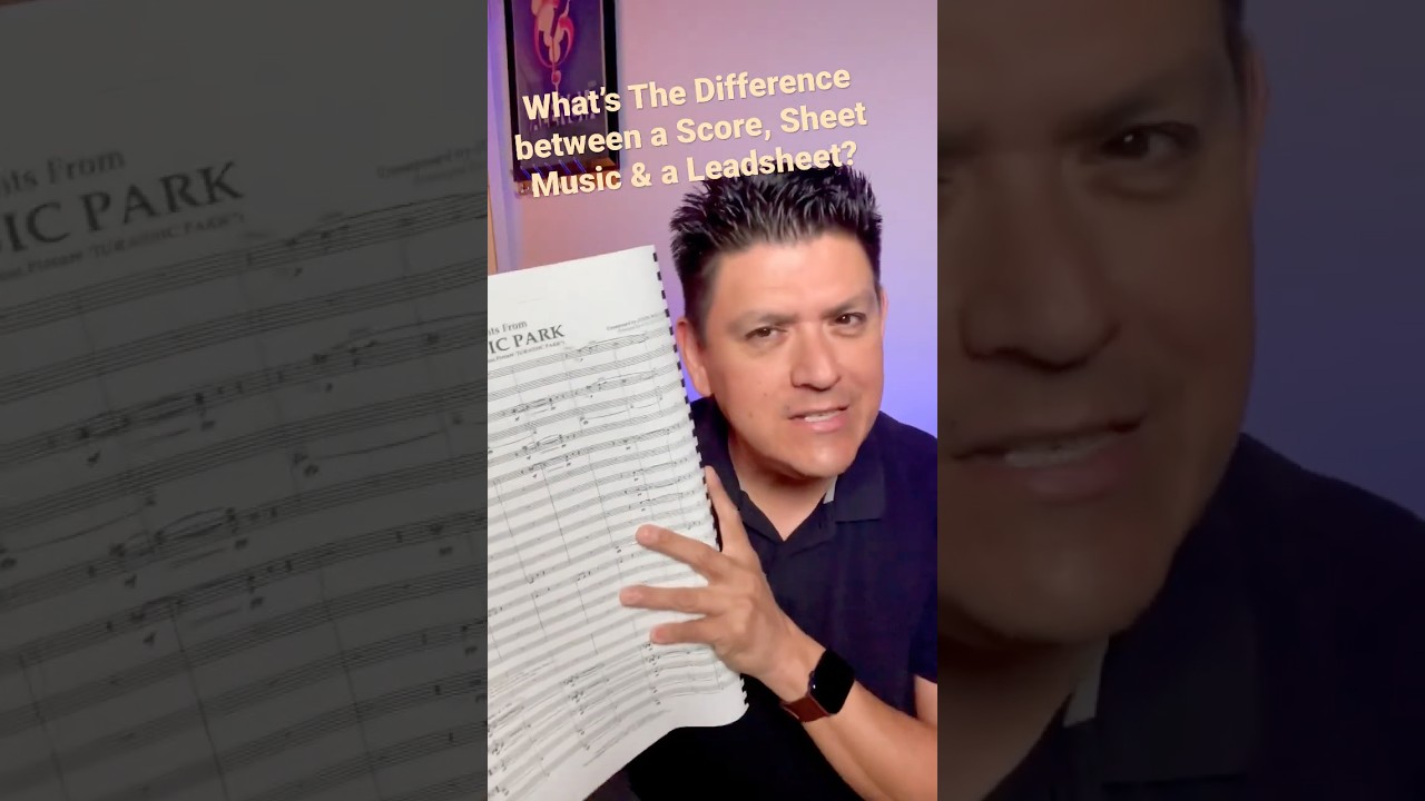The difference between a Score, Sheet Music & A Leadsheet? #shorts #score #sheetmusic #leadsheet