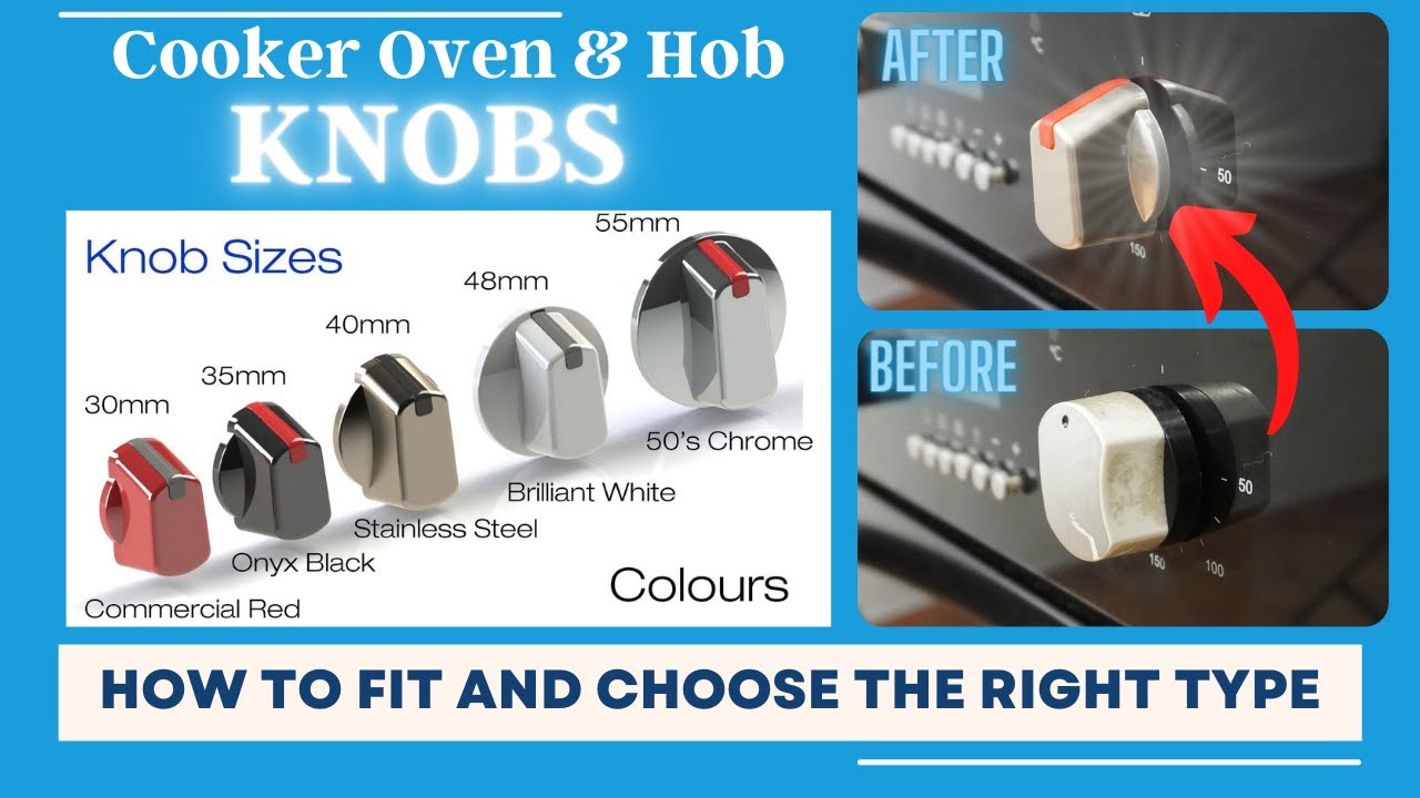 How to Choose Universal Cooker Oven Hob Control Knobs Pack of 4 How to Fix and Replace