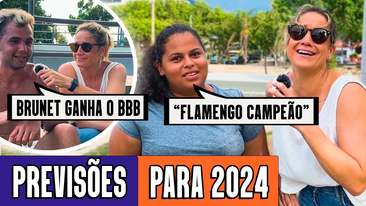 FUI ÀS RUAS PRA SABER O QUE VAI ACONTECER ESSE ANO🔥- Previsões para 2024!