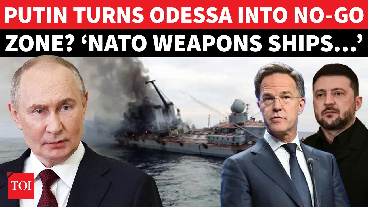 &lsquo;NATO Arms&rsquo; Ships Under Fire&rsquo;: Putin CHOKES Kyiv&rsquo;s Black Sea Lifeline, Hits Odessa Ports | Watch