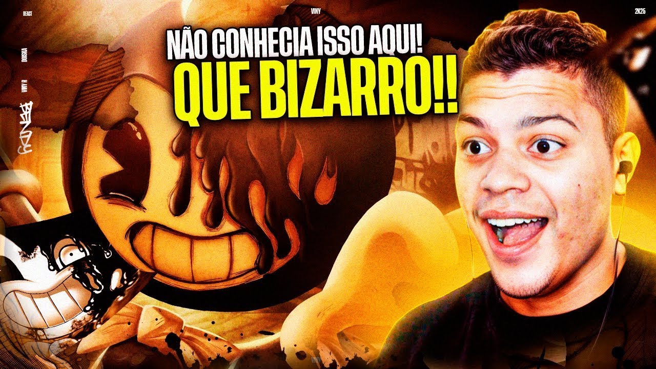 2 EM 1 - Demônio de Tinta | Bendy | Papyrus Da Batata [REACT]