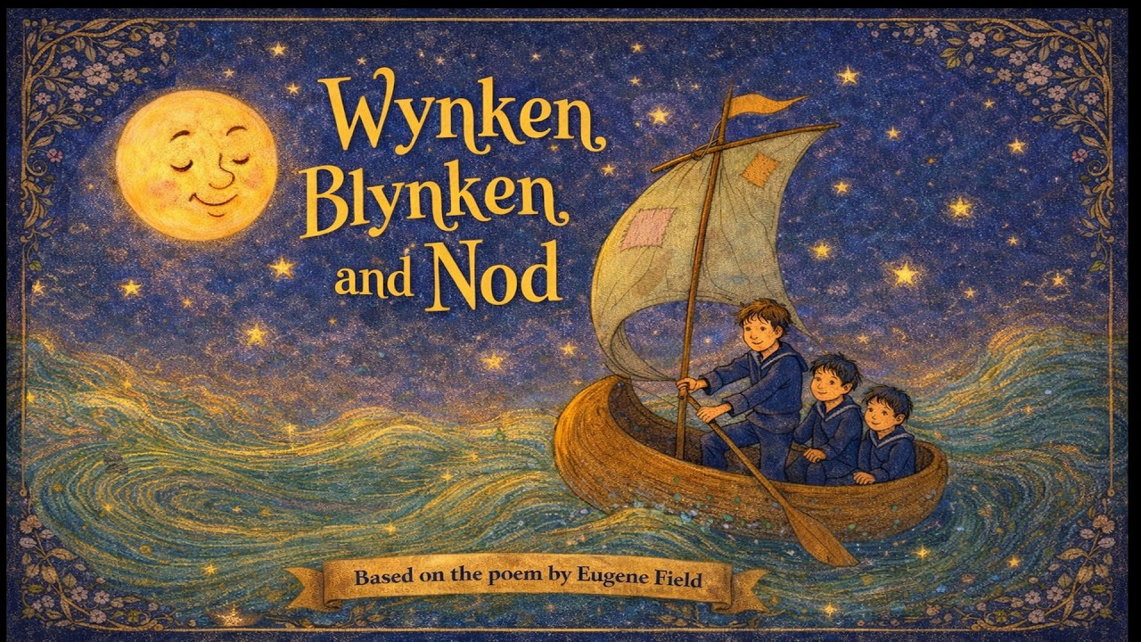 Wynken, Blynken & Nod—A Gentle Bedtime Poem | Slow Vintage Storybook Animation