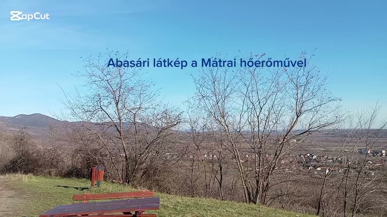 Abasári látkép a Mátrai hőerőművel 