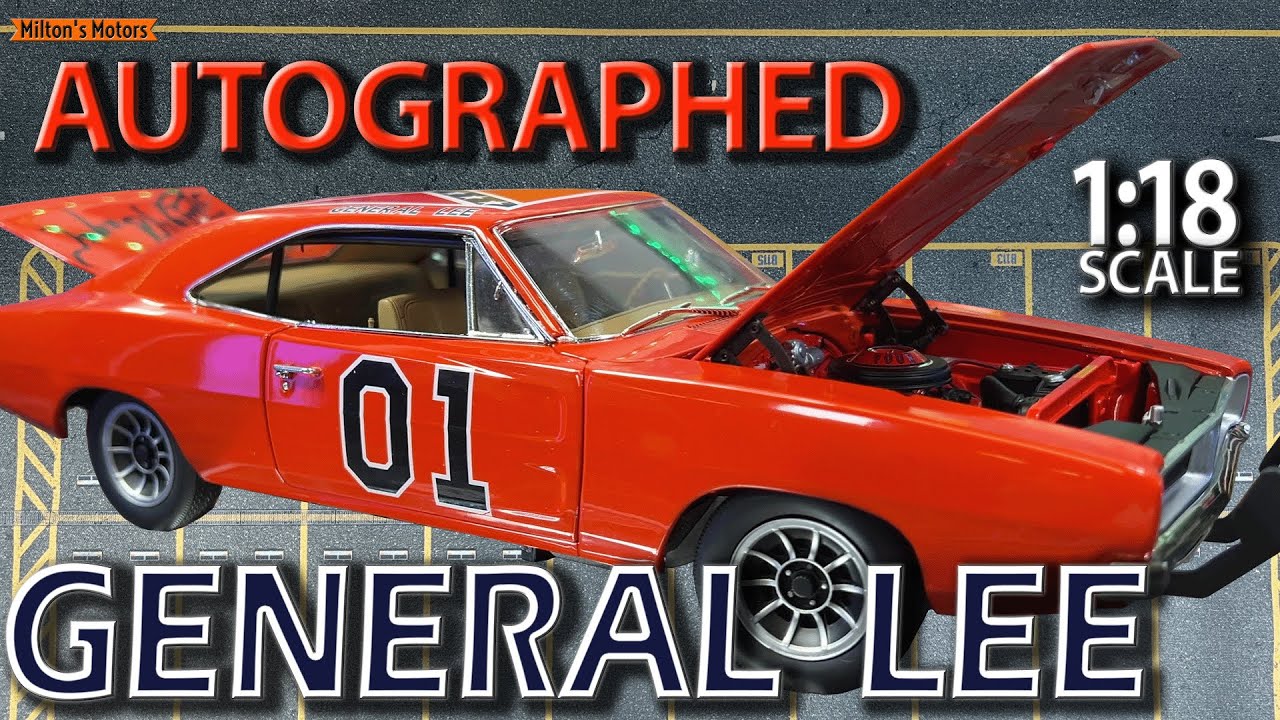 Reviewing: Autographed General Lee!! | 1/18 Diecast Auto World Car