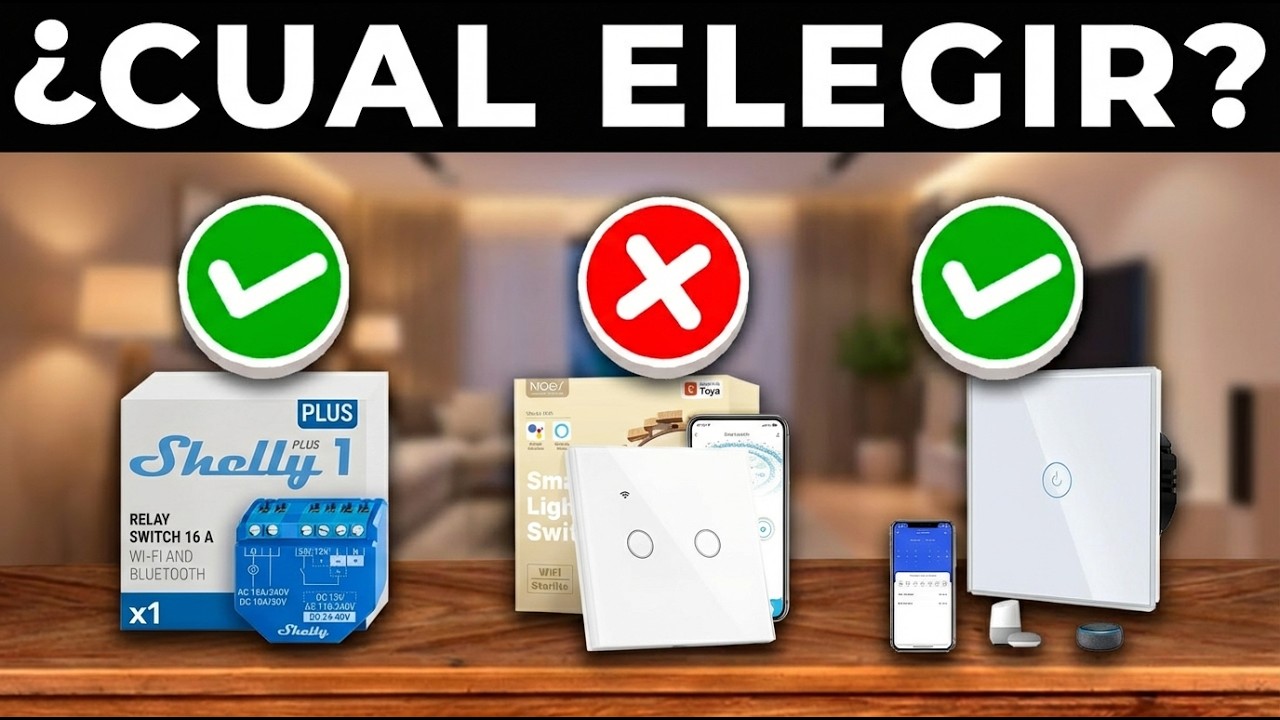 ✅ Los 5 MEJORES INTERRUPTORES INTELIGENTES 2026 | INTERRUPTORES WIFI AMAZON Calidad Precio