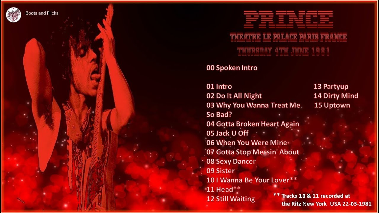 Prince Live Paris 1981 [Ex Q SBD Recording]