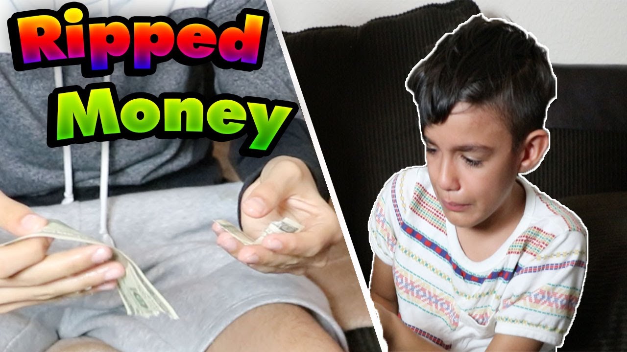 Destroying Little Brothers Money Prank! (He Cries) ($100)