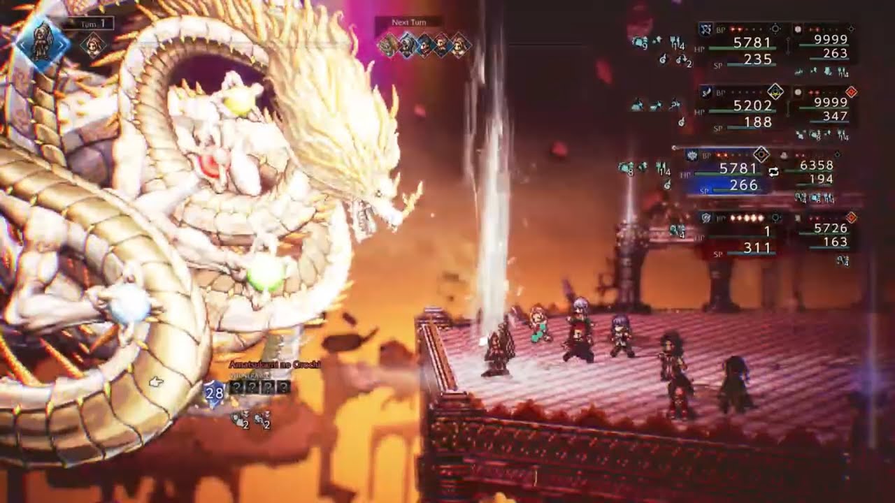 Octopath Traveler 0: Optimal Strat for 1 Turn No Damage Super-Boss Update