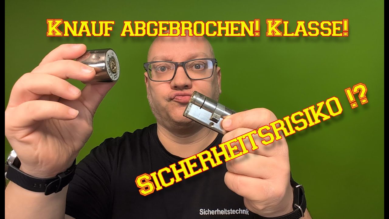 🔐 Elektronischer Schließzylinder: Was tun, wenn der Knauf abbricht?