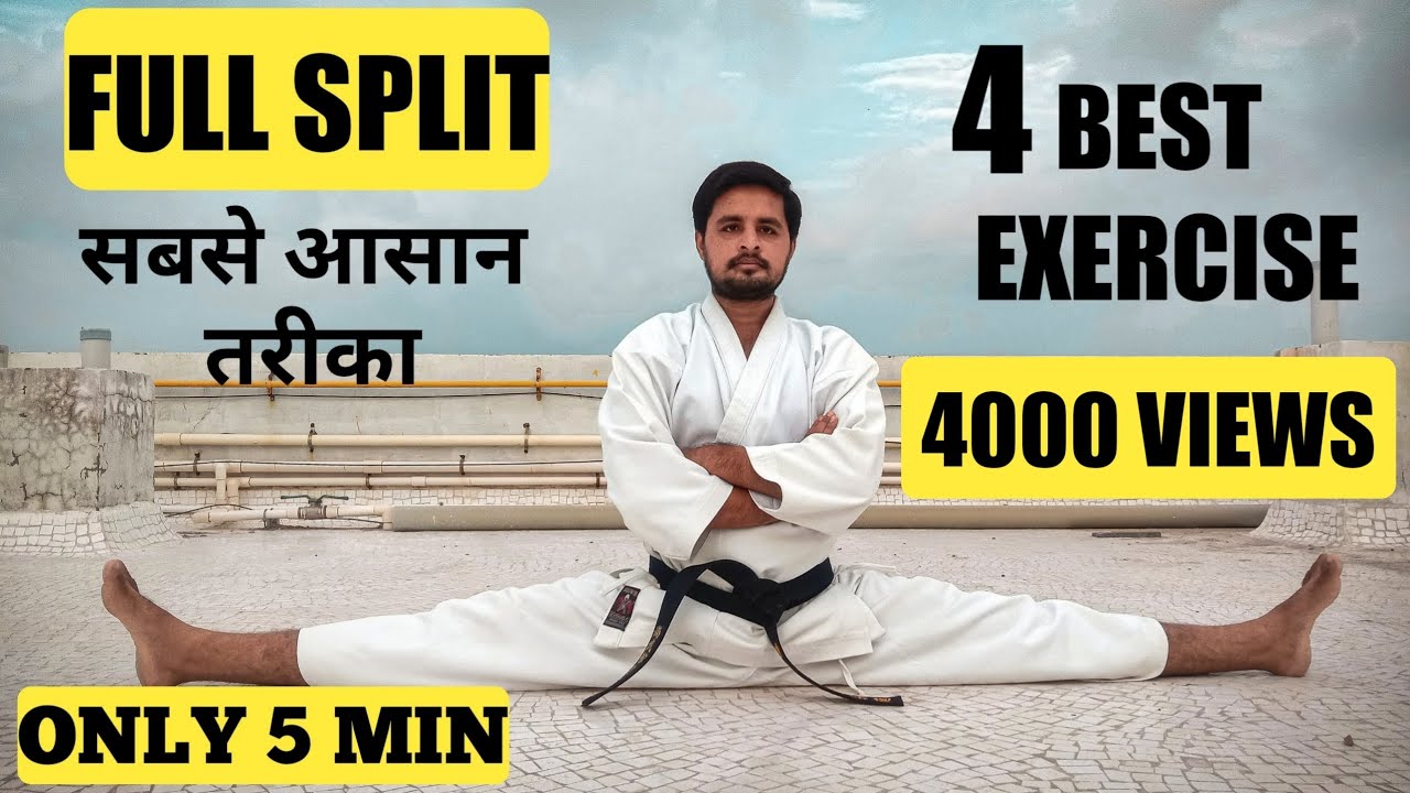 FULL SPLIT in HINDI | Stretching | Full Split Exercises For Beginners | Karate