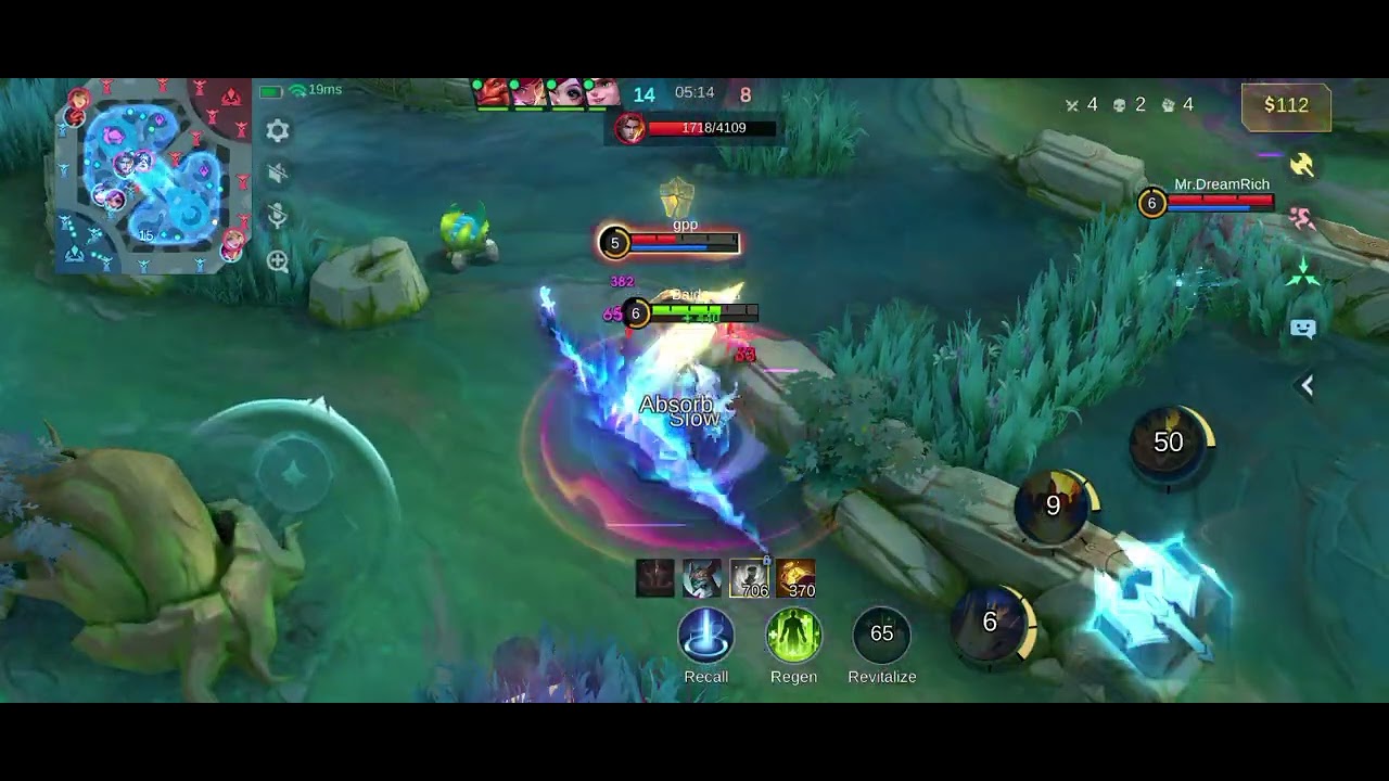 KING Gatotkaca game mobile legends skin tide preserver MVP memberikan assist 20 kill 9 